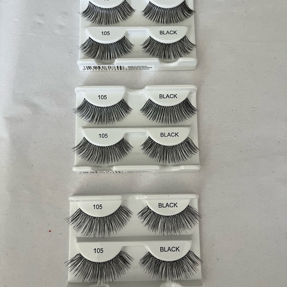 Ardell Black False Eyelashes, lot of 3 pairs - Picture 5 of 5